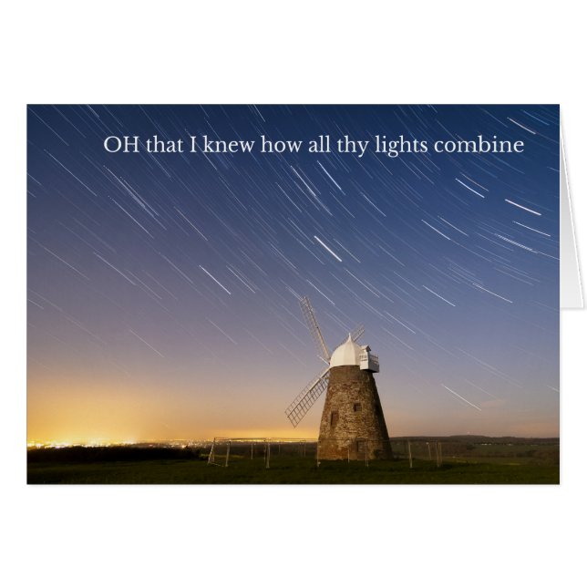 Kaart met een gedicht van George Herbert over de s (Voorkant Horizontaal)