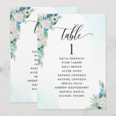 Kaart met een plattegrond met gastnamen (Voorkant / Achterkant)