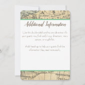 Kaart met extra informatie voor vintage thema (Voorkant)