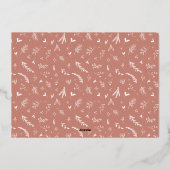 Kaart met feestdag voor feestdag met feestelijke F (Achterkant)