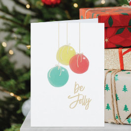 Kaart met feestdagen met weinig kerstdagen