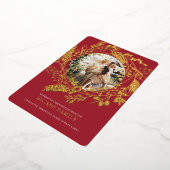 Kaart met feestelijke kerstfoto's (Gedraaid)