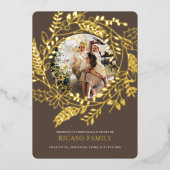 Kaart met feestelijke kerstfoto's (Voorkant)