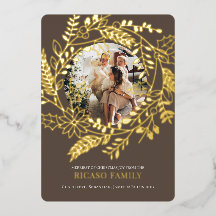 Kaart met feestelijke kerstfoto's