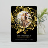 Kaart met feestelijke kerstfoto's (Staand Voorkant)