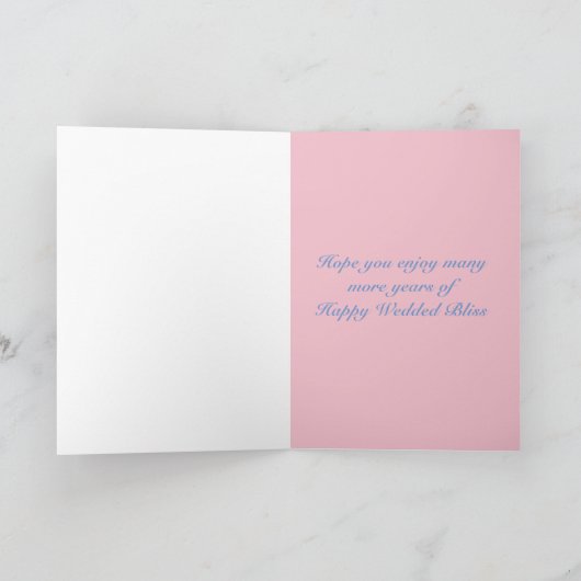 Kaart met felicitatie voor huwelijksverjaardag (Binnen)