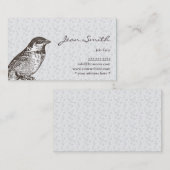  kaart met Floral-patroonprofiel Visitekaartje (Voorkant / Achterkant)