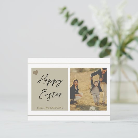 Kaart met foto en tekst (Staand voorkant)