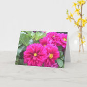 Kaart met foto van paarse bloem (Gele Bloem)