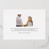 Kaart met geborsteld Charm REAL FOLIE Foto (Achterkant)