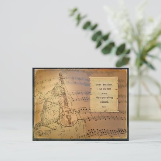 Kaart met gedicht Rumi (Staand voorkant)