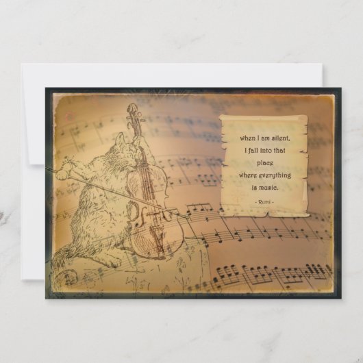 Kaart met gedicht Rumi (Voorkant)