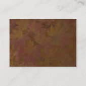 Kaart met gekleurde Maple Leaves Wedding RSVP Resp (Achterkant)