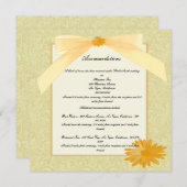 Kaart met Gele Bloemen (Voorkant / Achterkant)