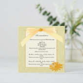 Kaart met Gele Bloemen (Staand voorkant)