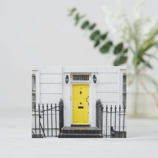 Kaart met gele deur (Staand voorkant)