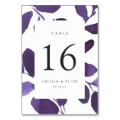 Kaart met gepersonaliseerd botanisch tabelnummer (Voorkant)