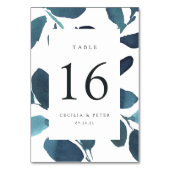 Kaart met gepersonaliseerd botanisch tabelnummer (Achterkant)