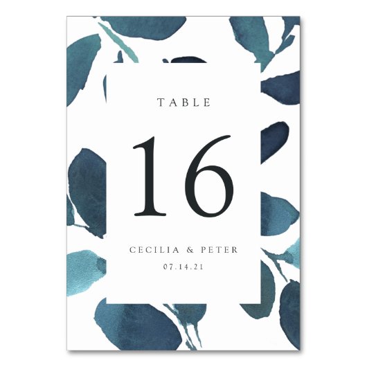 Kaart met gepersonaliseerd botanisch tabelnummer (Achterkant)