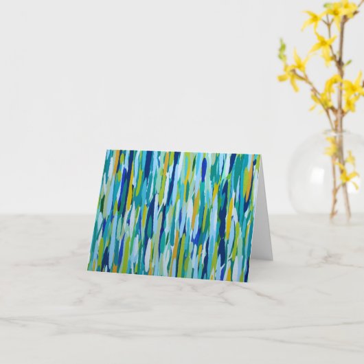 Kaart met gestreepte blanco notitie (Gele Bloem)