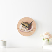 Kaart met geverfde waterverf cake ronde klok (Huis)