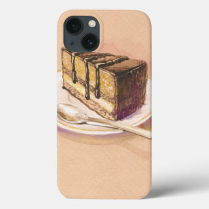 Kaart met geverfde waterverf taart iPhone 13 hoesje