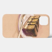 Kaart met geverfde waterverf taart Case-Mate iPhone case (Achterkant (horizontaal))
