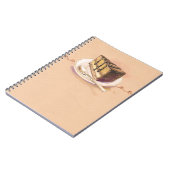 Kaart met geverfde waterverf taart notitieboek (Linkerzijde)