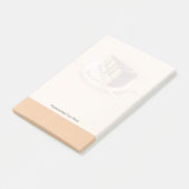 Kaart met geverfde waterverf taart post-it® notes (Schuin)