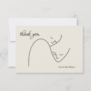 Kaart met gezichten bedanken