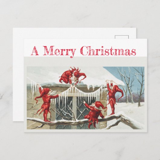 kaart met gnomen (Voorkant / Achterkant)