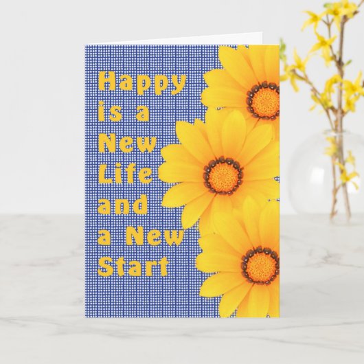 Kaart met goedkope gele bloemen (Gele Bloem)