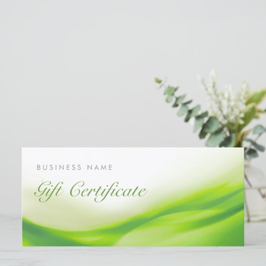 Kaart met groene golflengte (Staand voorkant)