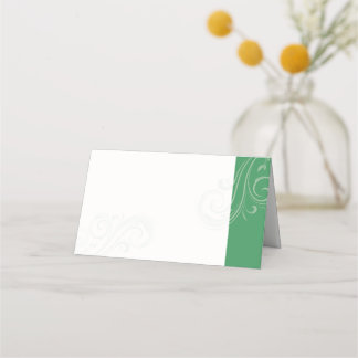 Kaart met groene zitplaatsen, Caroline Wedding Col Plaatskaartje