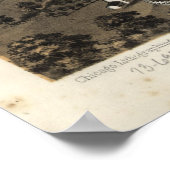 kaart met grote verkrachtingen (1868) poster (Hoek)