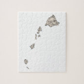 kaart met Hawaii-vormgeving van het Afbeelding Legpuzzel (Verticaal)