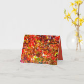 Kaart met herfstbladeren (Gele Bloem)