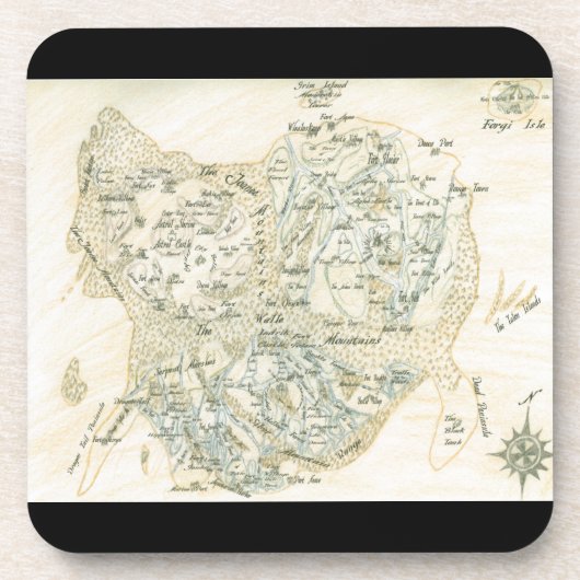 Kaart met het label van Trino Bier Onderzetter (Voorkant)