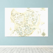 Kaart met het label van Trino Canvas Afdruk (Insitu (Houten vloer))