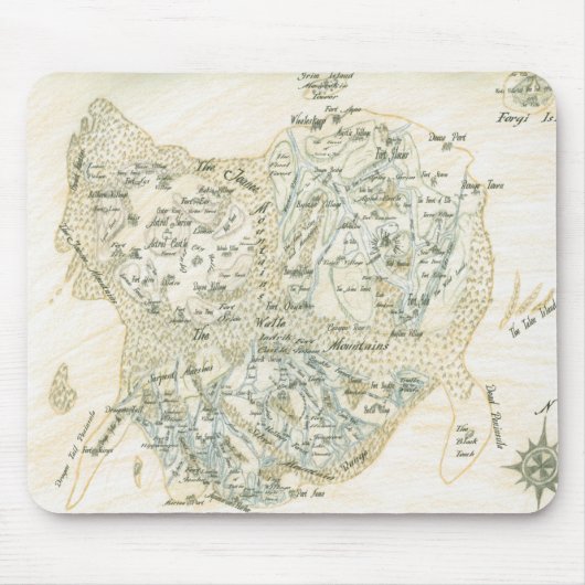 Kaart met het label van Trino Muismat (Voorkant)