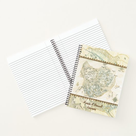 Kaart met het label van Trino Notitieboek (Binnen)