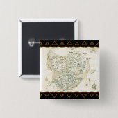 Kaart met het label van Trino Vierkante Button 5,1 Cm (Voorkant /achterkant)