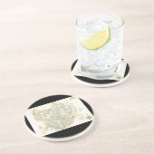 Kaart met het label van Trino Zandsteen Onderzetter (Zijkant)