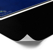 Kaart met het Poster van de satellietverbinding Wi (Hoek)