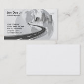 Kaart met internationaal wereldbol voor internatio visitekaartje (Voorkant / Achterkant)