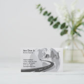 Kaart met internationaal wereldbol voor internatio visitekaartje (Staand voorkant)