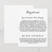 Kaart met kalligrafie richtingen (Voorkant / Achterkant)