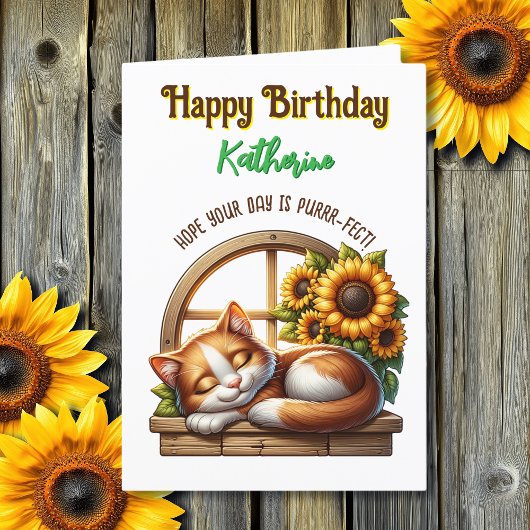 Kaart met kattenthema | Zoeken in woorden binnen!