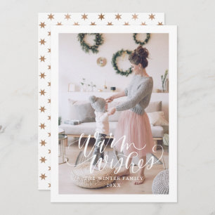 Kaart met kerst met kerst met platte vakantiekaart