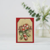 Kaart met kerstbehuizing / Label - SRF (Staand voorkant)